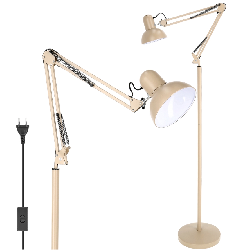 Brilagi - Fleksibilna podna lampa TASKER 1xE27/60W/230V 184 cm bež