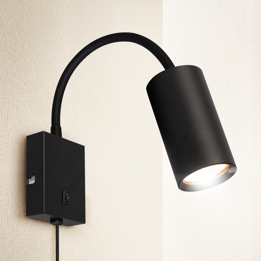Brilagi - Fleksibilna zidna lampa SELE 1xGU10/30W/230V crna