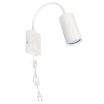 Brilagi - Fleksibilna zidna svjetiljka s prekidačem SELE 1xGU10/30W/230V bijela