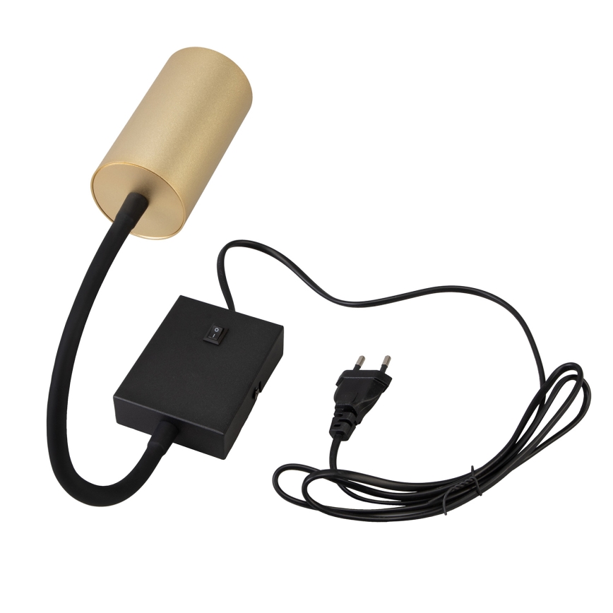 Brilagi - Fleksibilna zidna svjetiljka s prekidačem SELE 1xGU10/30W/230V crna/zlatna