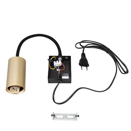 Brilagi - Fleksibilna zidna svjetiljka s prekidačem SELE 1xGU10/30W/230V crna/zlatna