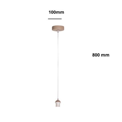 Brilagi - Kabel za napajanje PARTY 1xE27/60W/230V, Ø 10 cm, bež