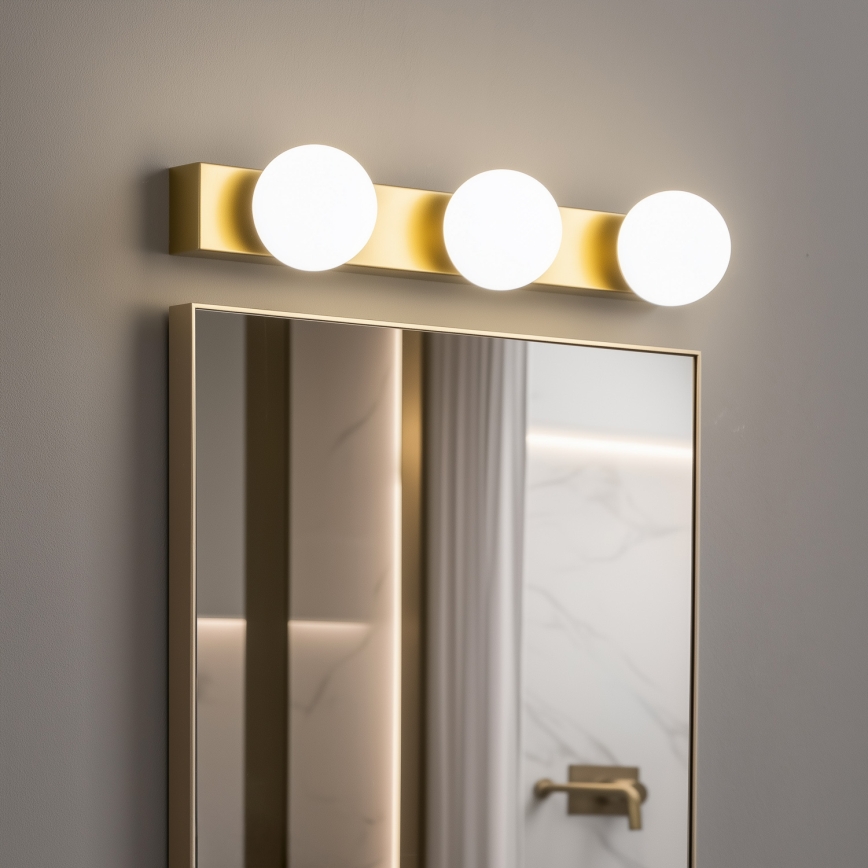 BRILAGI - SET 2x LED Zidna kupaonska svjetiljka HOLLYWOOD 3xLED/3W/230V 39 cm IP44 zlatna