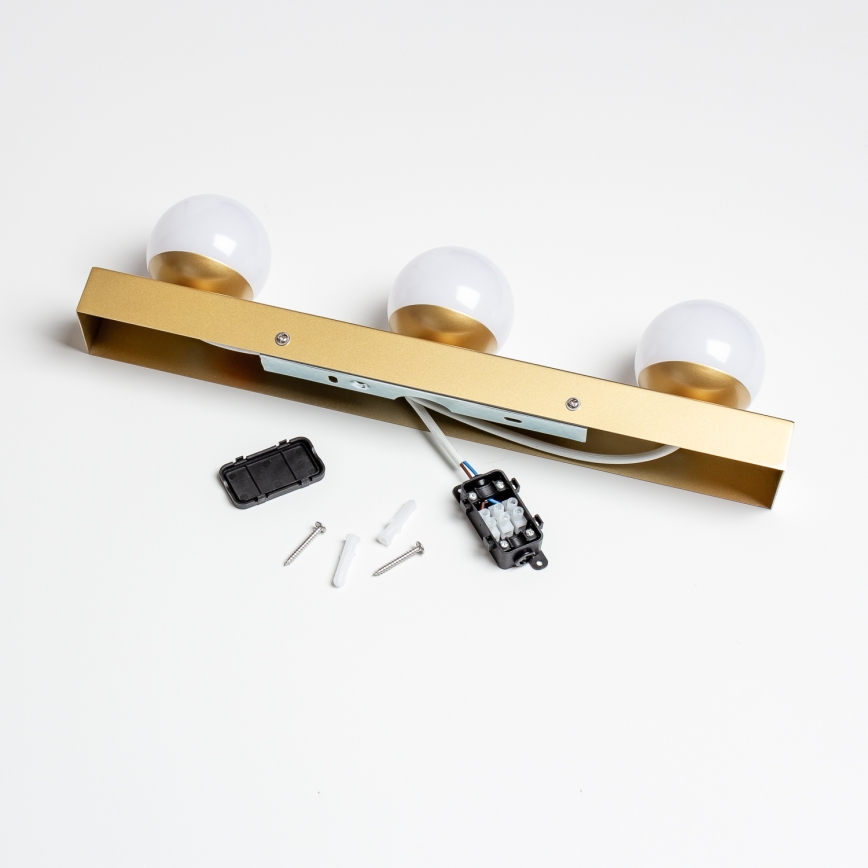 BRILAGI - SET 2x LED Zidna kupaonska svjetiljka HOLLYWOOD 3xLED/3W/230V 39 cm IP44 zlatna