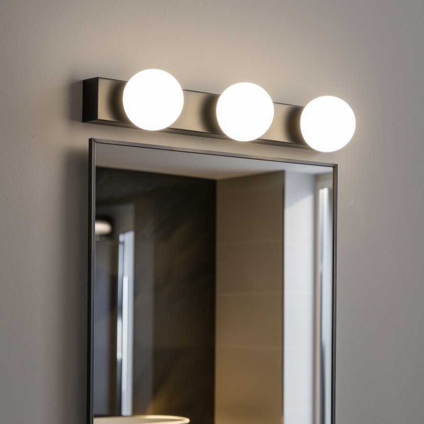 BRILAGI - SET 2x LED kupaonskih zidnih svjetiljki HOLLYWOOD 3xLED/3W/230V 39 cm IP44 crna