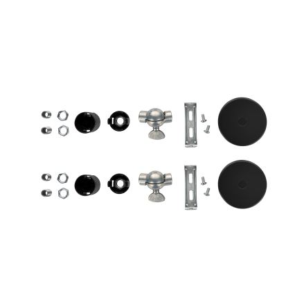 Brilagi - KOMPLET 2x zidnih svjetiljki WABI SABI 1xE14/40W/230V crne