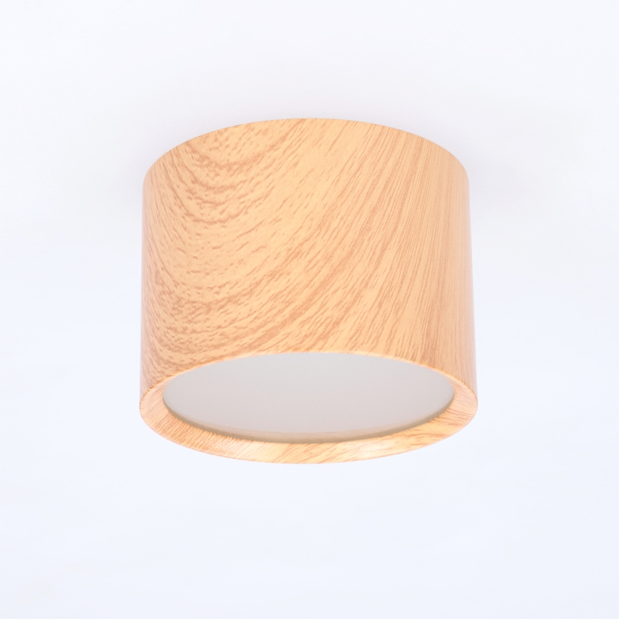 BRILAGI - Kupaonska točkasta svjetiljka SMOOTH 1xGX53/15W/230V 60x82 mm u dekoru hrasta IP54