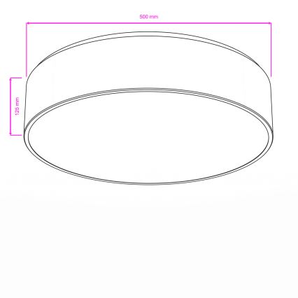 Brilagi - Kupaonska stropna svjetiljka POOL 4xE27/15W/230V Ø 50 cm IP54 bijela