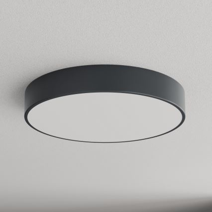 Brilagi - Stropna kupaonska svjetiljka s senzorom pokreta i sumraka CLARE 4xE27/24W/230V pr. 50 cm antracit IP54