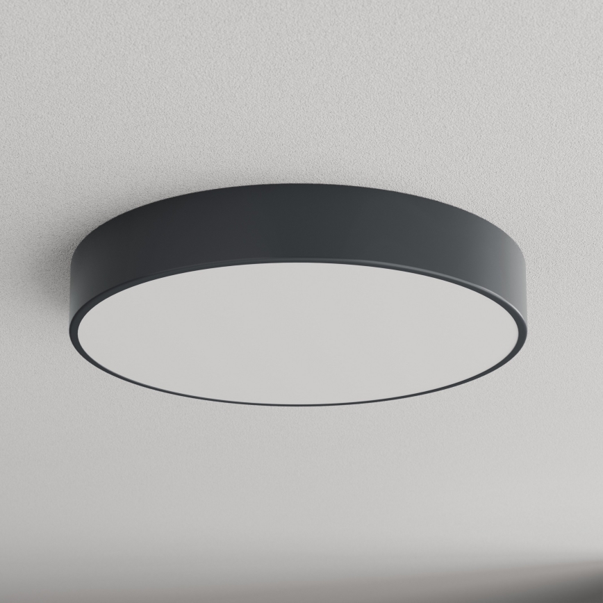 Brilagi - Stropna kupaonska svjetiljka s senzorom pokreta i sumraka CLARE 4xE27/24W/230V pr. 50 cm antracit IP54
