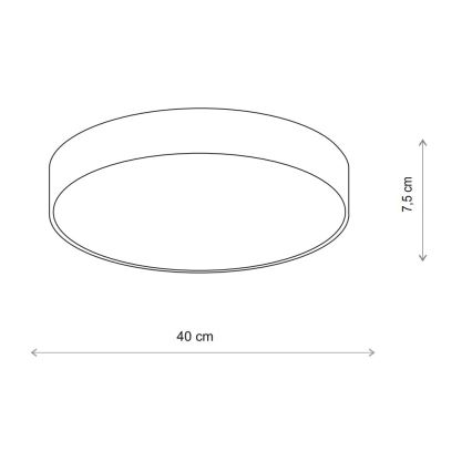 Brilagi - Stropna kupaonska svjetiljka sa senzorom CLARE 3xE27/72W/230V promjer 40 cm IP54 bež