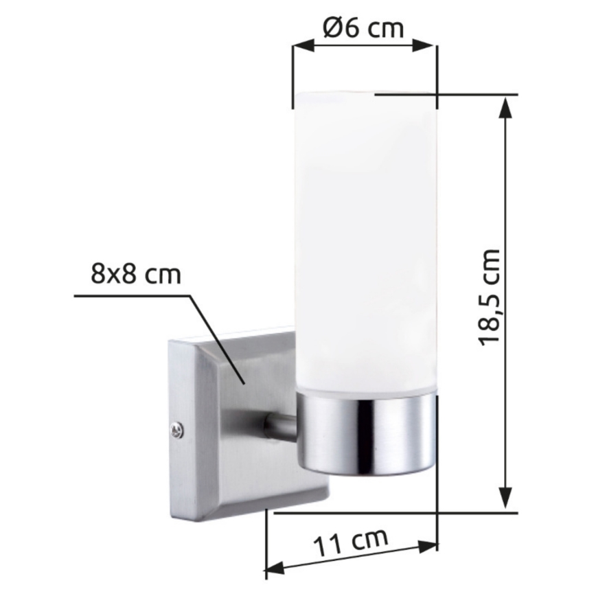 Brilagi - Kupaonska zidna svjetiljka RAY 1xE14/40W/230V IP44