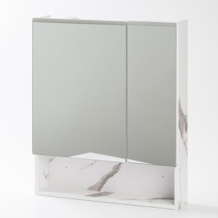 BRILAGI - Kupaonski ormarić s ogledalom i integriranim LED osvjetljenjem TRABIA DOUBLE 60x70 cm