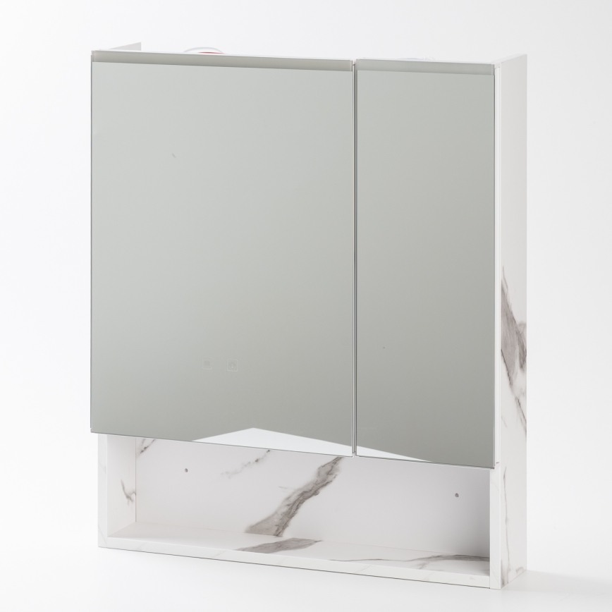 BRILAGI - Kupaonski ormarić s ogledalom i integriranim LED osvjetljenjem TRABIA DOUBLE 60x70 cm