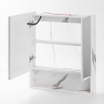 BRILAGI - Kupaonski ormarić s ogledalom i integriranim LED osvjetljenjem TRABIA DOUBLE 60x70 cm