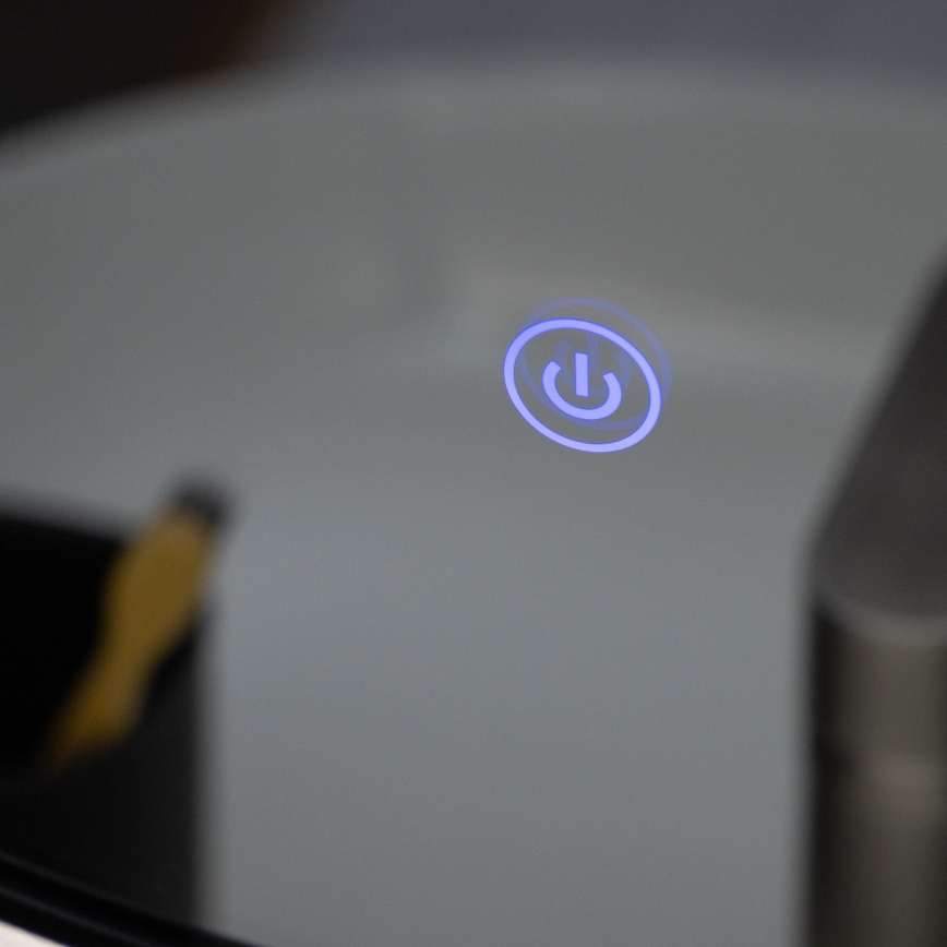 Brilagi - LED kupaonsko ogledalo VENA BLACK LED/19W/230V Ø 60 cm IP44 CRI 90 prigušivo + podesiva CCT