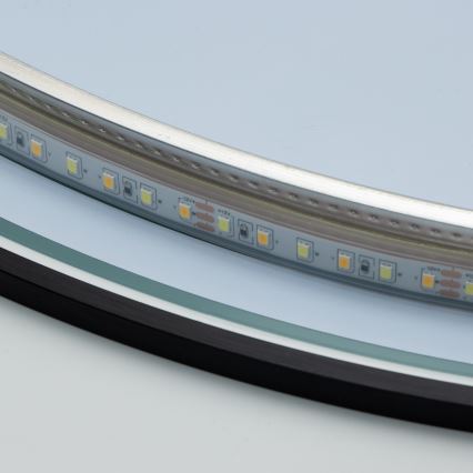 Brilagi - LED kupaonsko ogledalo VENA BLACK LED/19W/230V Ø 60 cm IP44 CRI 90 prigušivo + podesiva CCT