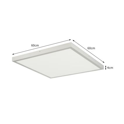 Brilagi - LED stropna svjetiljka za kupaonicu FRAME LED/50W/230V 3000/4000/6000K 60x60 cm IP44 srebrna