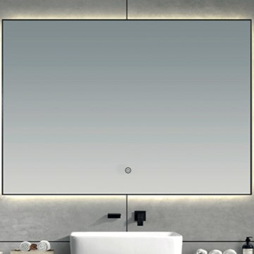 Brilagi - Kupaonsko ogledalo SUELLO LED/28W/230V 60x80 cm crno IP44 CRI 90 prigušivo + CCT