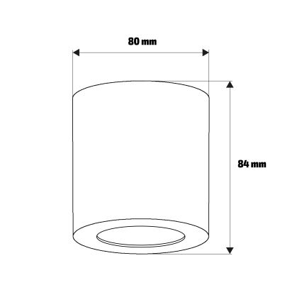 Brilagi - Kupaonsko ugradno spot svjetlo MIA 1xGU10/30W/230V 84x80 mm matni krom IP54