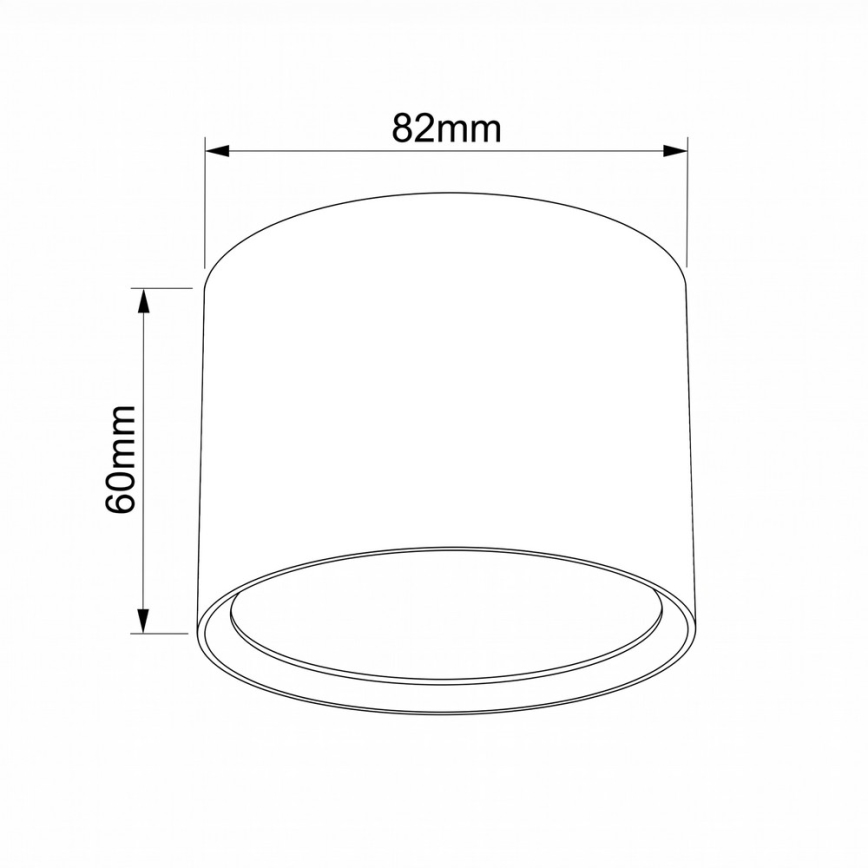 BRILAGI - Kupaonsko spot svjetlo SMOOTH 1xGX53/15W/230V 60x82 mm bež IP54