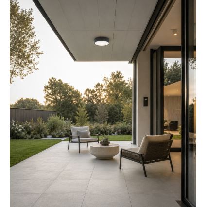 Brilagi - Stropno svjetlo za kupaonicu CLARE 2xE27/24W/230V promjer 30 cm antracit IP54