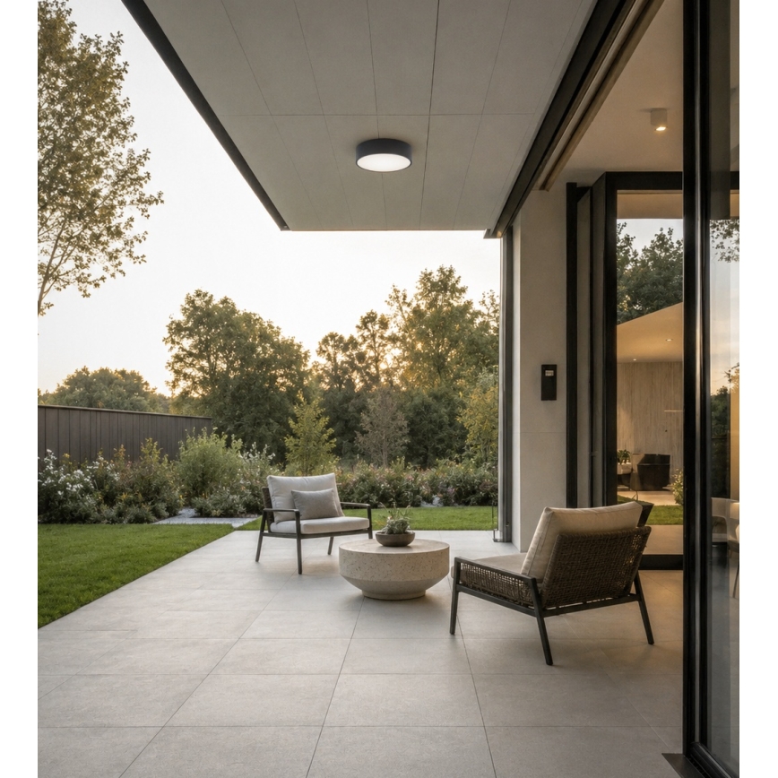 Brilagi - Stropno svjetlo za kupaonicu CLARE 2xE27/24W/230V promjer 30 cm antracit IP54