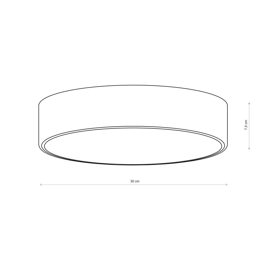 Brilagi - Kupaonsko stropno svjetlo CLARE 2xE27/24W/230V Ø 30 cm IP54 smeđa