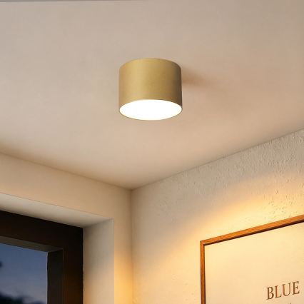 BRILAGI - Stropno svjetlo za kupaonicu FORIS LED/9W/230V Ø 9 cm zlatno IP44 CRI 90