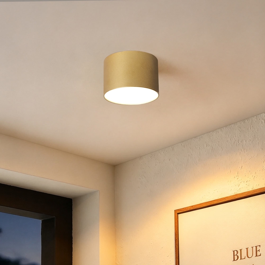 BRILAGI - Stropno svjetlo za kupaonicu FORIS LED/9W/230V Ø 9 cm zlatno IP44 CRI 90