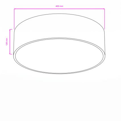Brilagi - Kupaonsko stropno svjetlo POOL 3xE27/15W/230V Ø 40 cm IP54 bijela