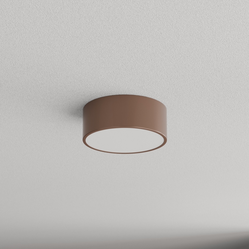 Brilagi - Kupaonsko stropno svjetlo s senzorom pokreta i sumraka CLARE 1xE27/24W/230V Ø 20 cm smeđa IP54