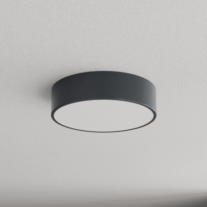 Brilagi - Kupaonska stropna svjetiljka s senzorom pokreta i sumraka CLARE 2xE27/24W/230V promjer 30 cm antracit IP54