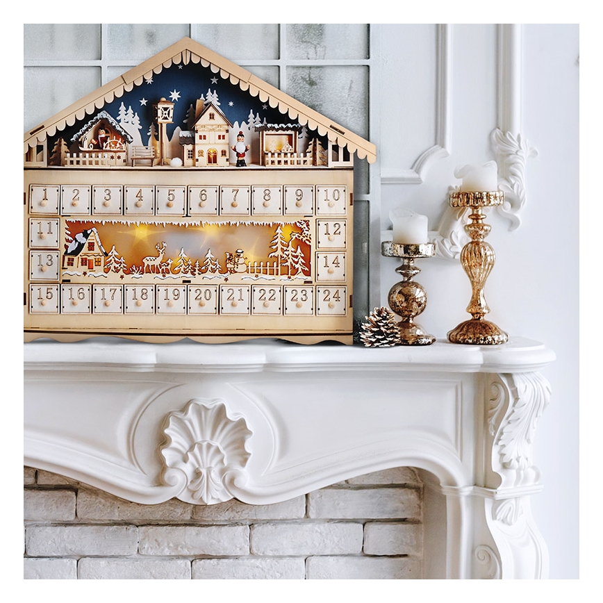 Brilagi - LED Adventski kalendar LED/2xAA bor
