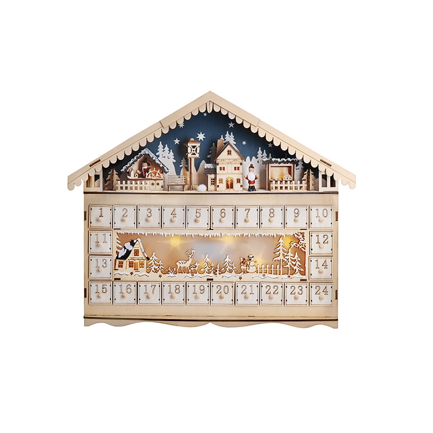 Brilagi - LED Adventski kalendar LED/2xAA bor