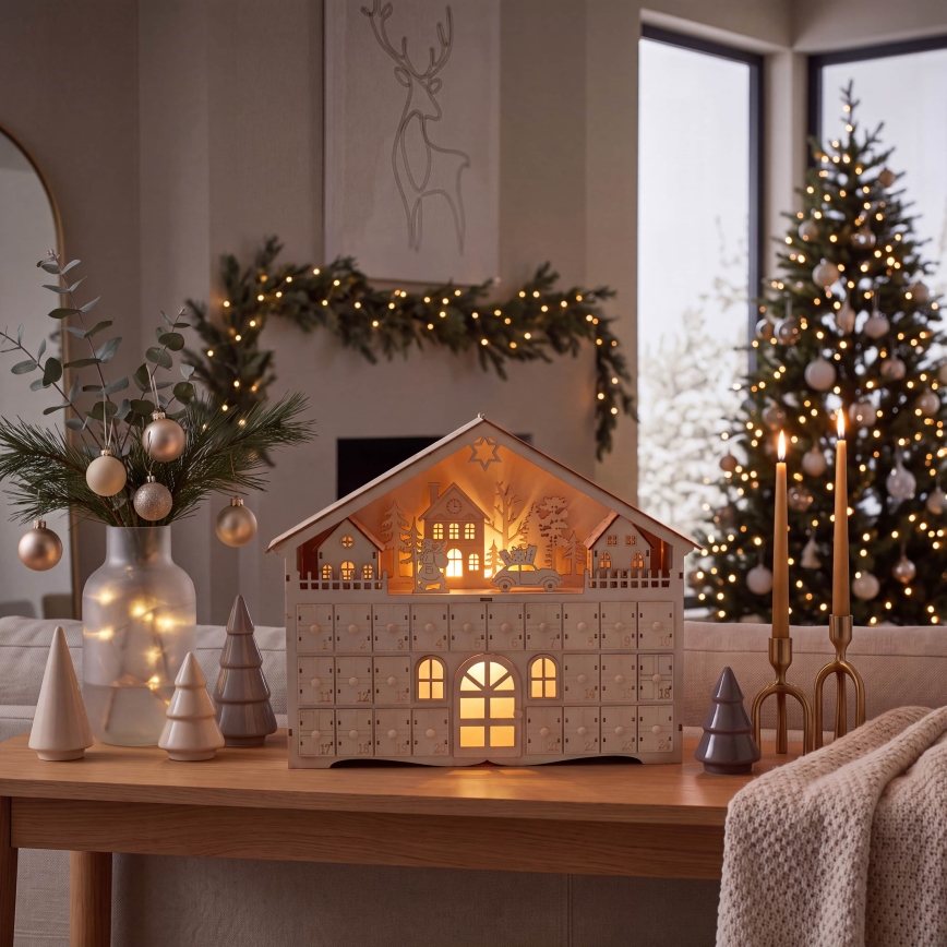 BRILAGI - LED Adventski kalendar LED/2xAA