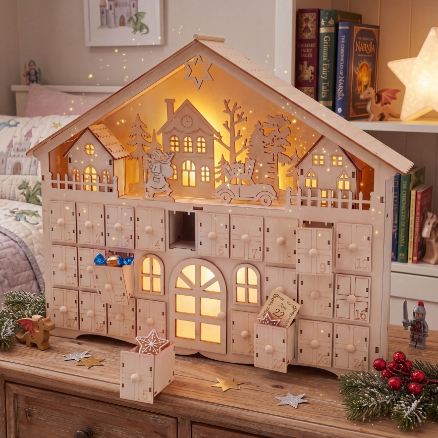 BRILAGI - LED Adventski kalendar LED/2xAA