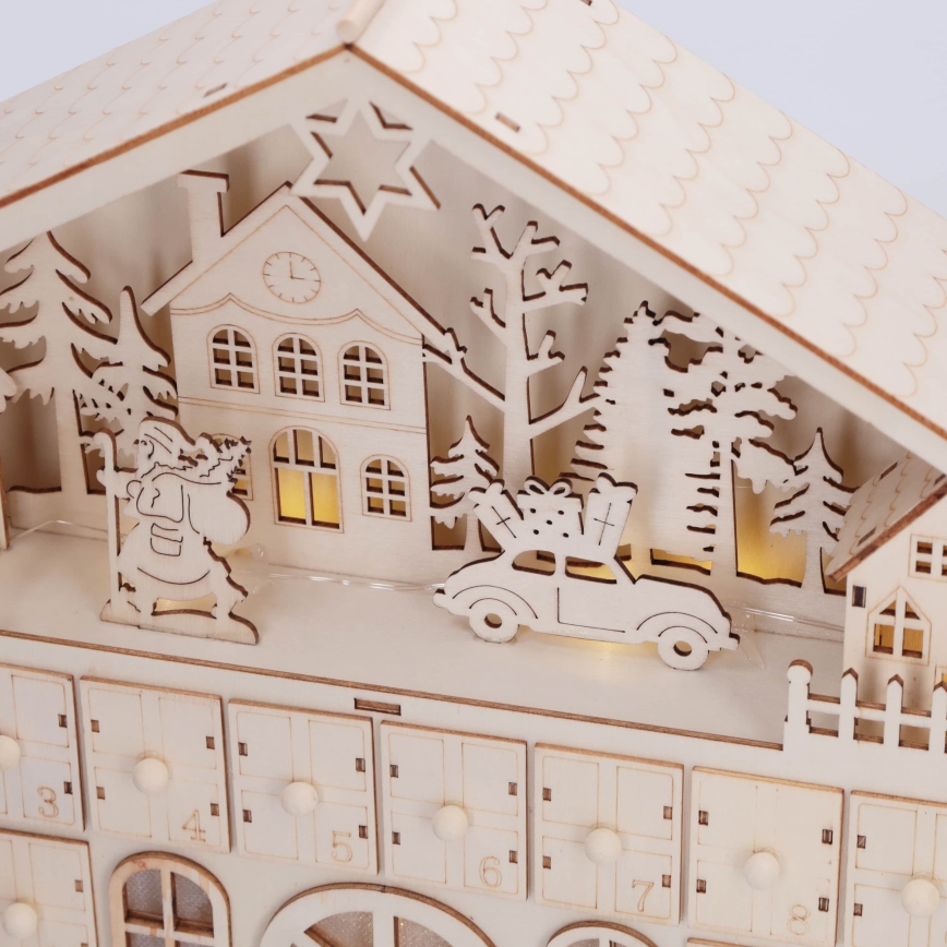 BRILAGI - LED Adventski kalendar LED/2xAA