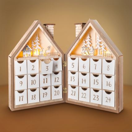 BRILAGI - LED Adventski kalendar LED/2xAAA