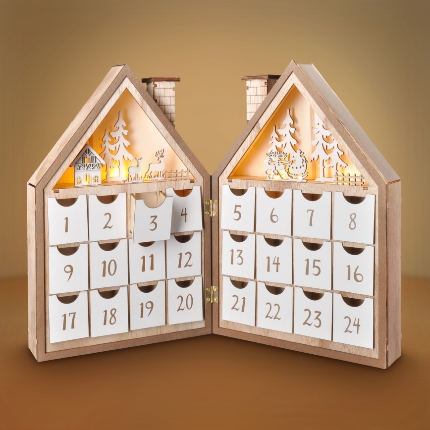 BRILAGI - LED Adventski kalendar LED/2xAAA