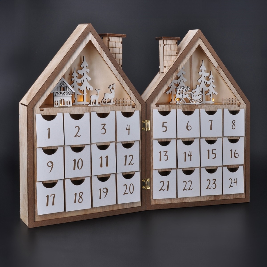 BRILAGI - LED Adventski kalendar LED/2xAAA