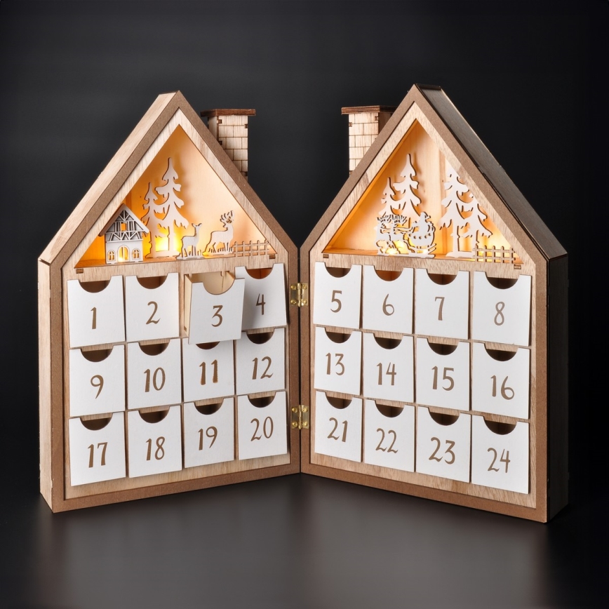 BRILAGI - LED Adventski kalendar LED/2xAAA
