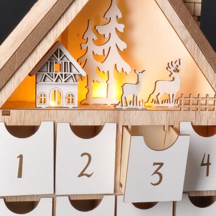 BRILAGI - LED Adventski kalendar LED/2xAAA