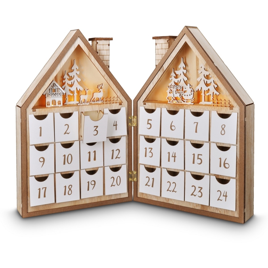 BRILAGI - LED Adventski kalendar LED/2xAAA