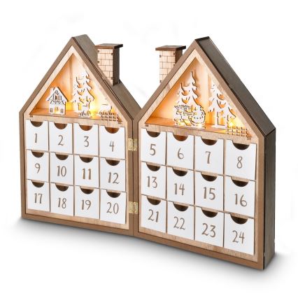 BRILAGI - LED Adventski kalendar LED/2xAAA