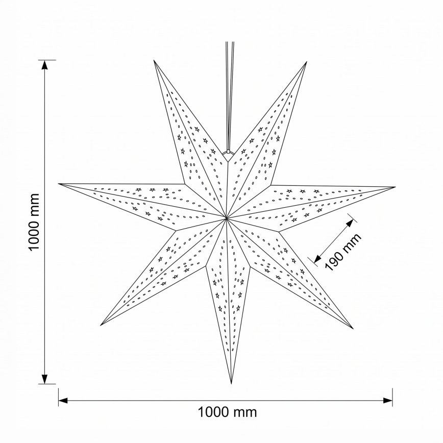 BRILAGI - LED božićna dekoracija LED/2xAA 100 cm zvijezda