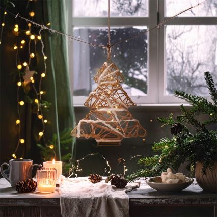 Brilagi - LED božićna dekoracija LED/2xAA 34x31 cm božićno drvce