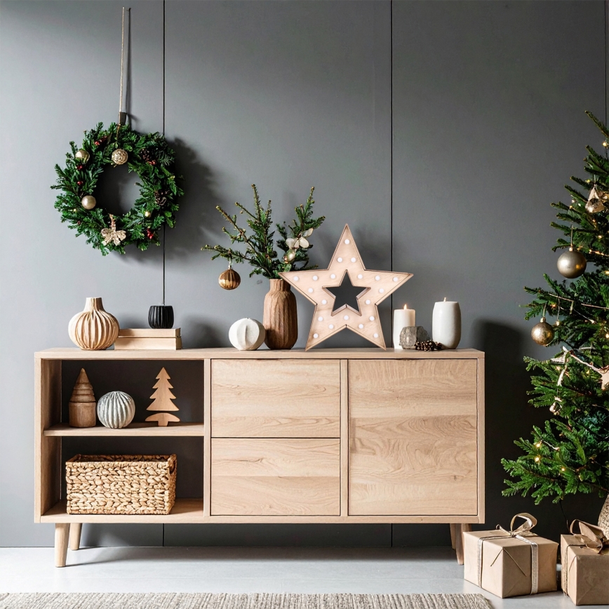 Brilagi - LED božićna dekoracija LED/2xAA 38x40 cm zvijezda