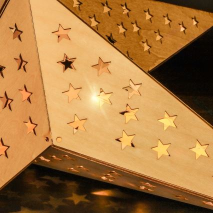 Brilagi - LED Božićna dekoracija LED/2xAA 59x55 cm zvijezda