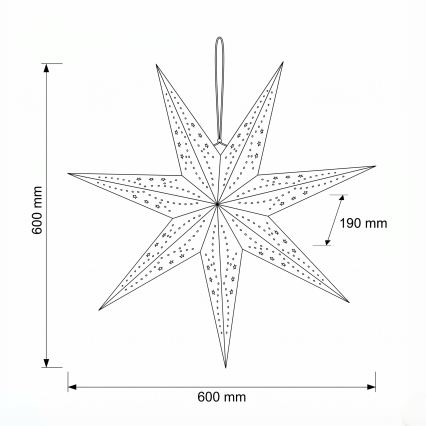 BRILAGI - LED Božićna dekoracija LED/2xAA 60 cm zvijezda